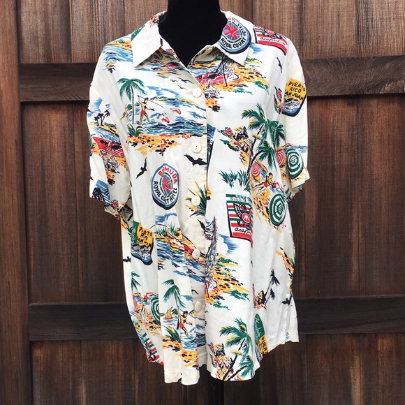 Sarah Bentley Vintage Hawaiian Shirt - Picture 2 of 12
